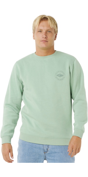 2026 Rip Curl Mens Stapler Crew 0AQMFL - Aloe